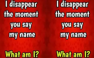 Brain Teaser Riddle Of The Day: 'I Disappear The Moment You Say My Name - What Am I?'