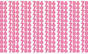 Optical Illusion Eye Test: Can You Find The Lone 987 In The Flock Of 786?
