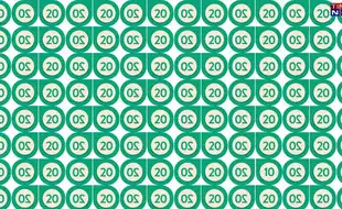 Optical Illusion Eye Test: In A Sea Of 20s, Find The Lone 10